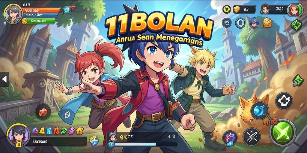 Screenshot gameplay 11BOLA yang penuh aksi dan petualangan seru.