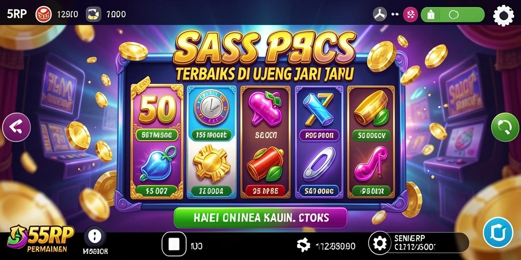 Screenshot 55RP menampilkan gameplay Slot yang seru dan menarik.