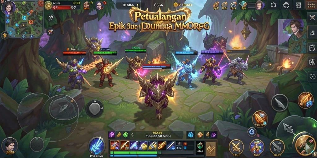 Tangkapan layar utama menampilkan aksi pertempuran dalam <strong>8364</strong> dengan grafis memukau.