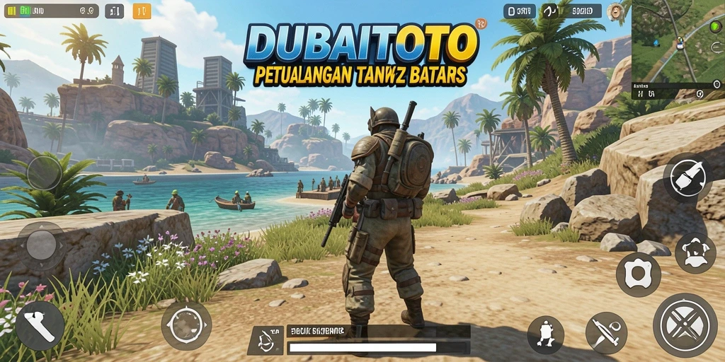 Gameplay yang menampilkan petualangan di dunia terbuka yang luas.