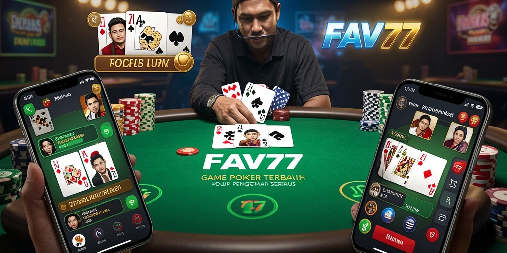 Tampilan gameplay FAV77 yang mendebarkan dalam permainan Poker.