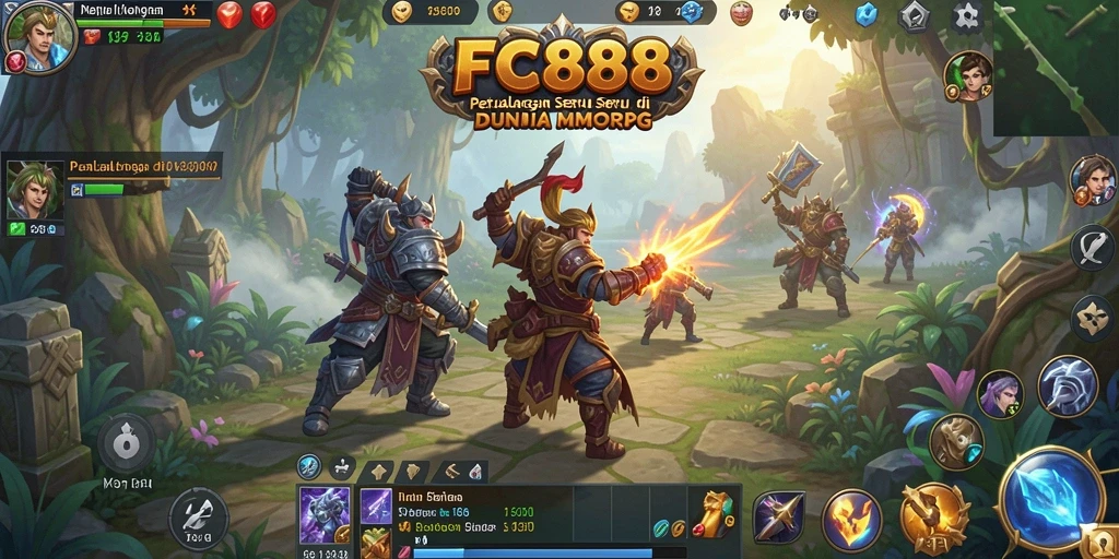 Tampilan permainan seru dalam dunia MMORPG yang kaya petualangan.