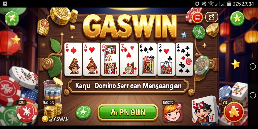 Tampilan menarik gameplay Domino di GASWIN.