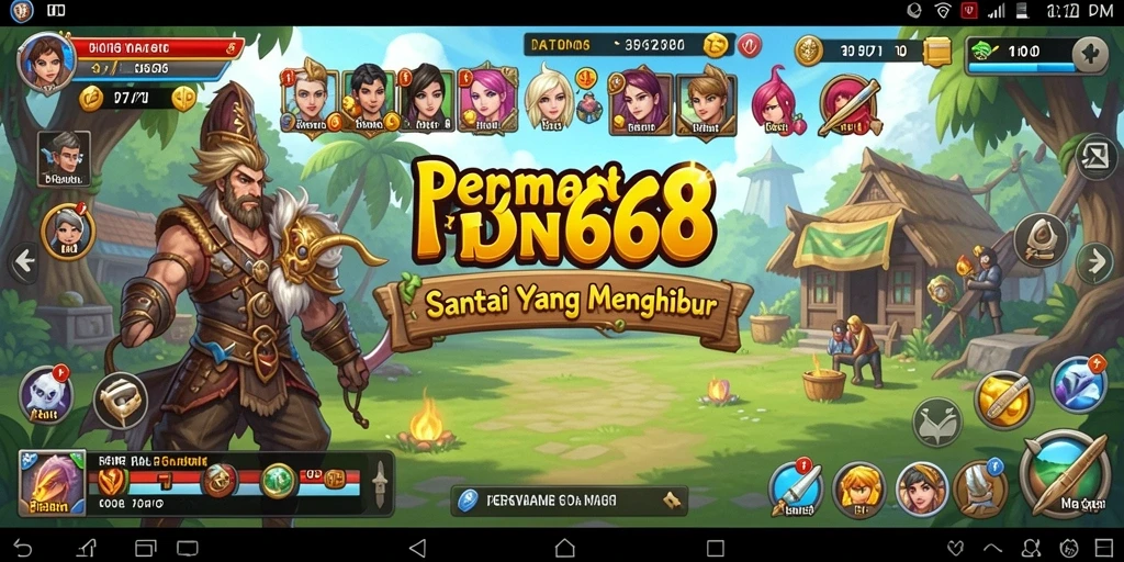 Tampilan gameplay IDN668 yang menarik dan penuh warna.