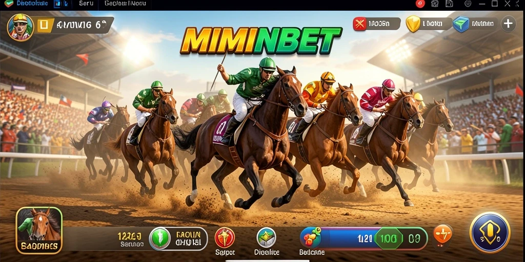 Tampilan menarik dari gameplay balap yang mendebarkan.