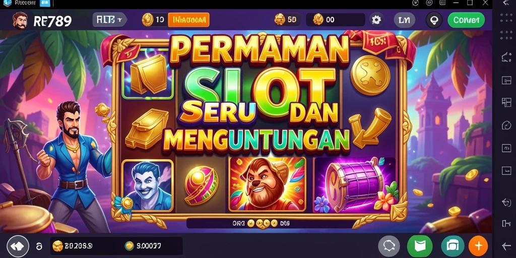 Tangkapan layar gameplay RR789 menampilkan slot dengan tema yang berwarna-warni dan mengesankan.