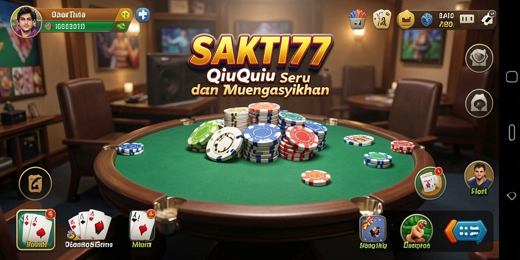 Tampilan gameplay QiuQiu yang seru dan menarik.