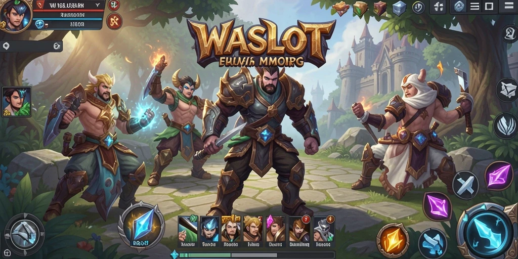 Gameplay epik dalam WASLOT menunjukkan pertempuran seru dan eksplorasi dunia.